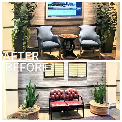 Corporate Entrance Before and After - Gallery